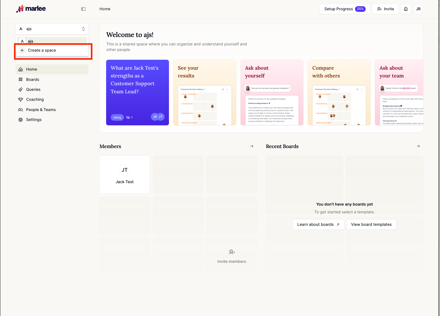 Scroll down to create a space