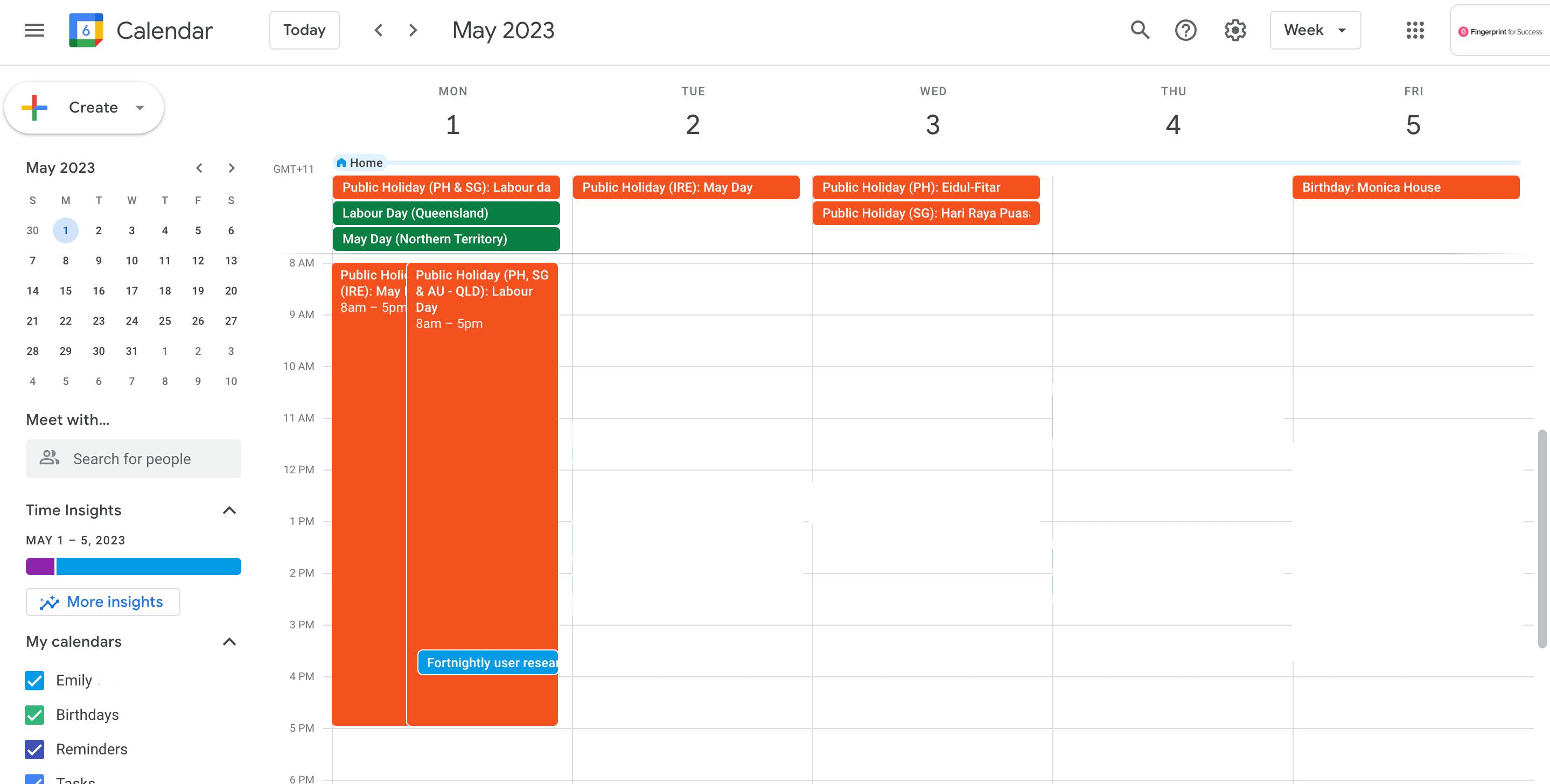 overview of google calendar for team communication