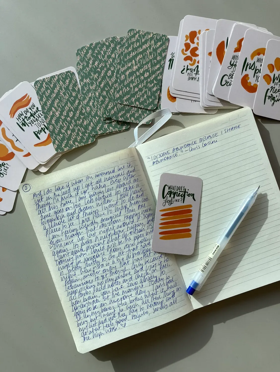 expression deck cards helps with journaling